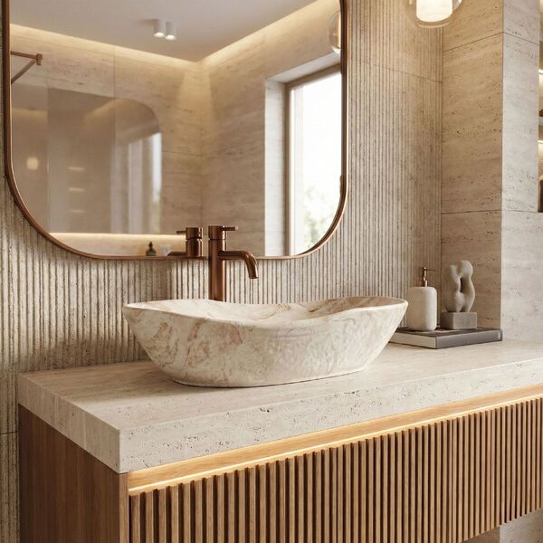 Doplňující obrázek k produktu REA Umyvadlo na desku 56x38 cm Emilia Reno