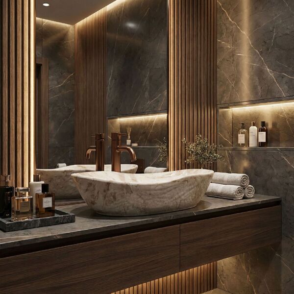 Doplňující obrázek k produktu REA Umyvadlo na desku 56x38 cm Emilia Reno