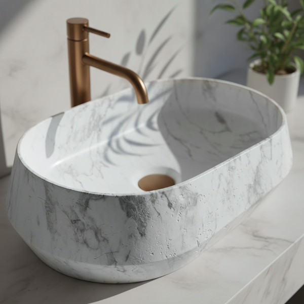 Doplňující obrázek k produktu REA Umyvadlo na desku 59x38 cm Zoe Dune