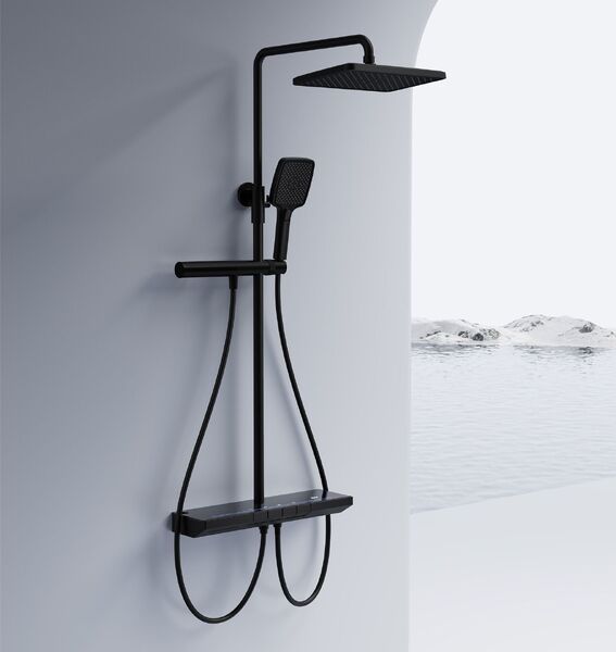 Doplňující obrázek k produktu Sprchový systém s termostatem REA Pedro černá