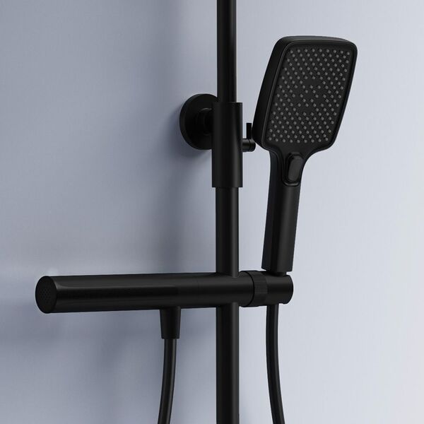 Doplňující obrázek k produktu Sprchový systém s termostatem REA Pedro černá