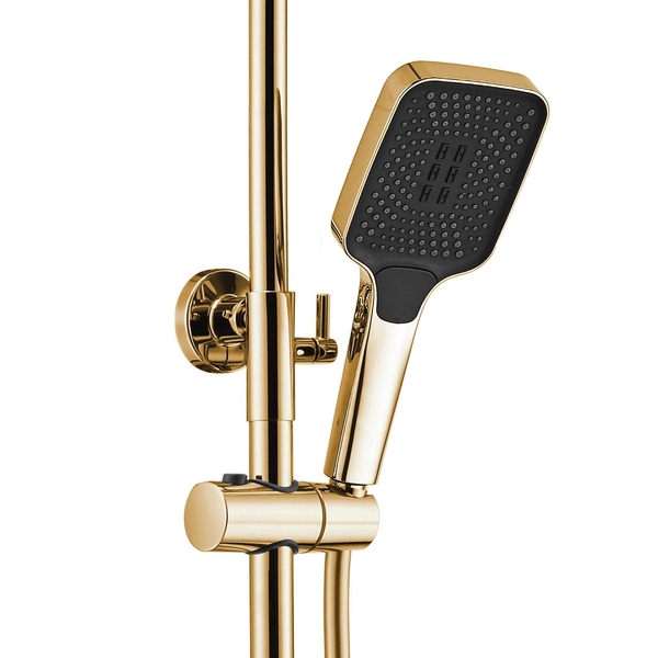 Doplňující obrázek k produktu Sprchový systém s termostatem REA ROB zlato
