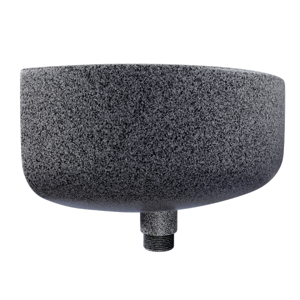 Doplňující obrázek k produktu UH Plast Plastové umyvadlo polokulaté 38x23x21 cm závěsné - mramor