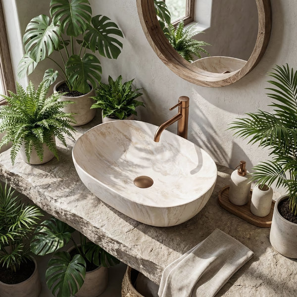 Doplňující obrázek k produktu Umyvadlo na desku REA Amelia Kallisto 48