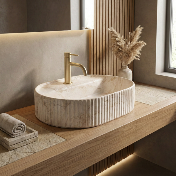 Doplňující obrázek k produktu Umyvadlo na desku REA Marcela 50 Saturn