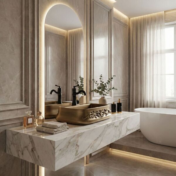 Doplňující obrázek k produktu Umyvadlo na desku REA Castel