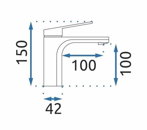 Doplňující obrázek k produktu Umyvadlová baterie REA Marco broušené zlato