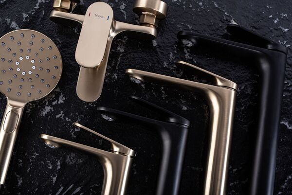 Doplňující obrázek k produktu Umyvadlová baterie REA Marco broušené zlato