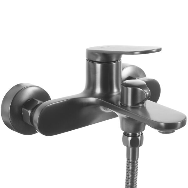 Doplňující obrázek k produktu Vanová baterie se sprchou REA Marco rozteč 150 mm Gun Grey