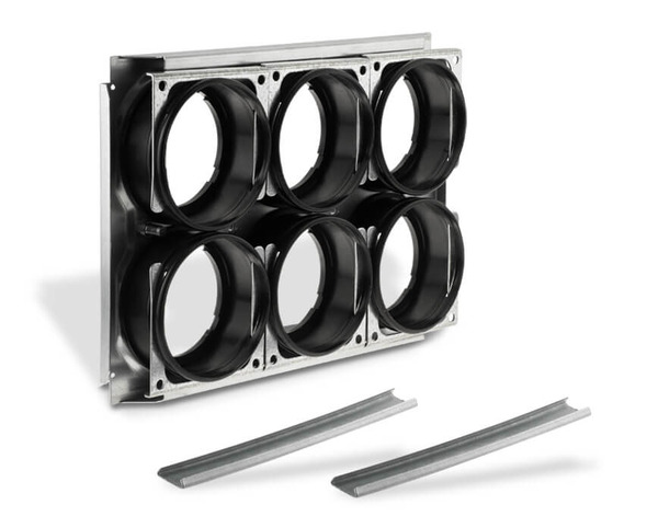 Doplňující obrázek k produktu Zehnder ComfoWell Montážní deska pro připojení ComfoTube 75/90 - 6 hrdel